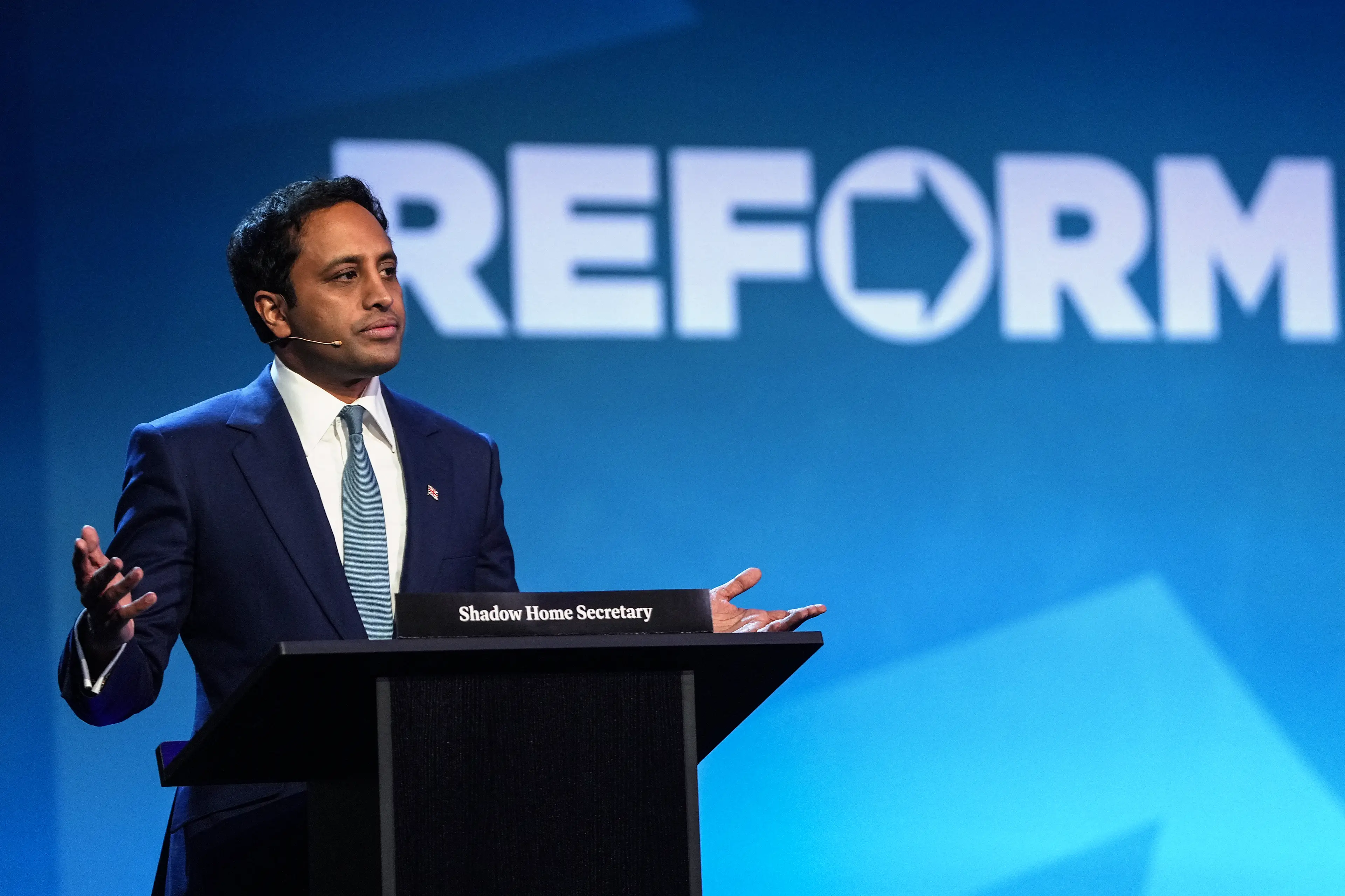 Yusuf described current immigration into the UK as an 'invasion' (CARLOS JASSO / AFP via Getty Images)