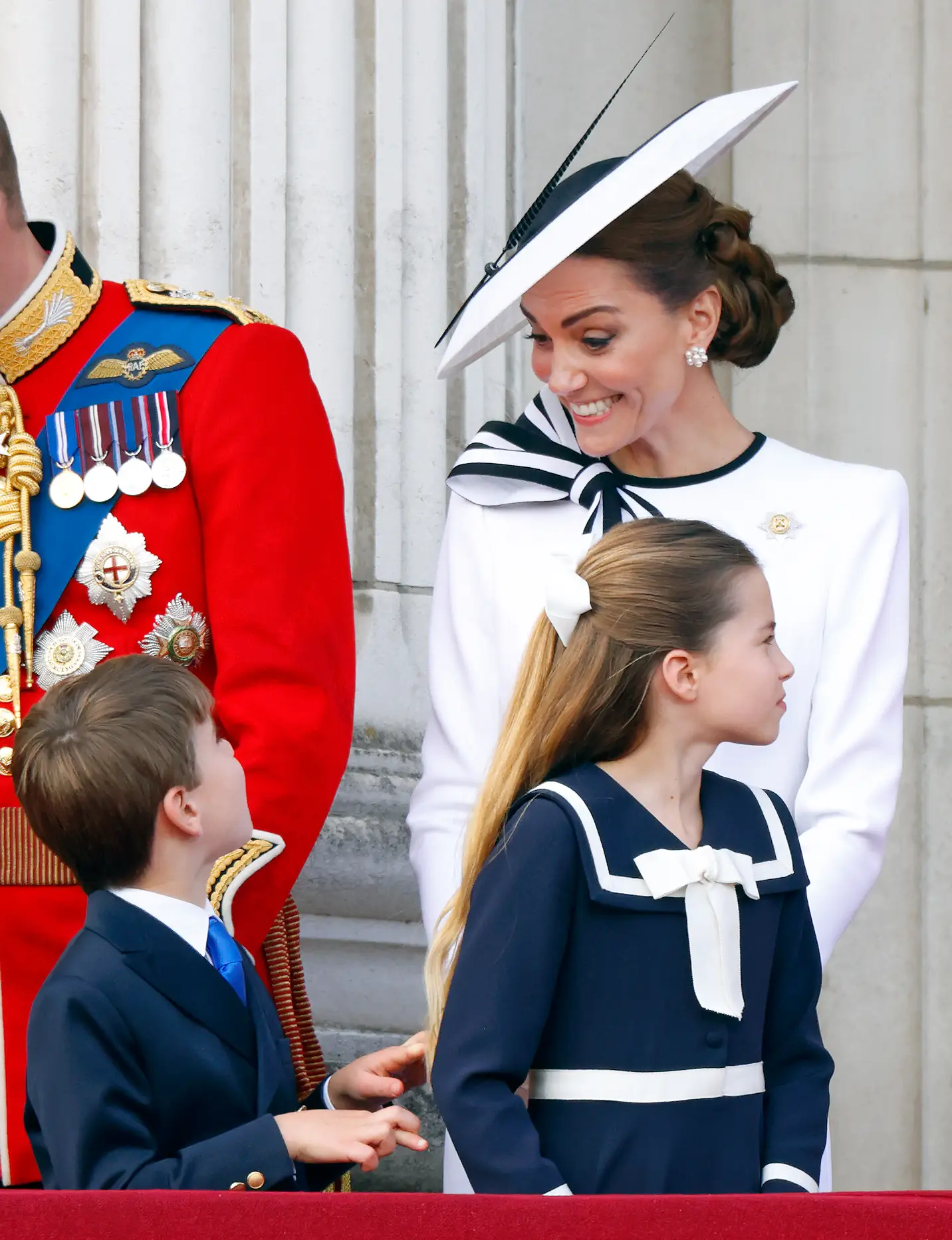 Kate Middleton sweetly smiled at her youngest child, as he enjoyed the flypast (Max Mumby/Indigo/Getty Image)