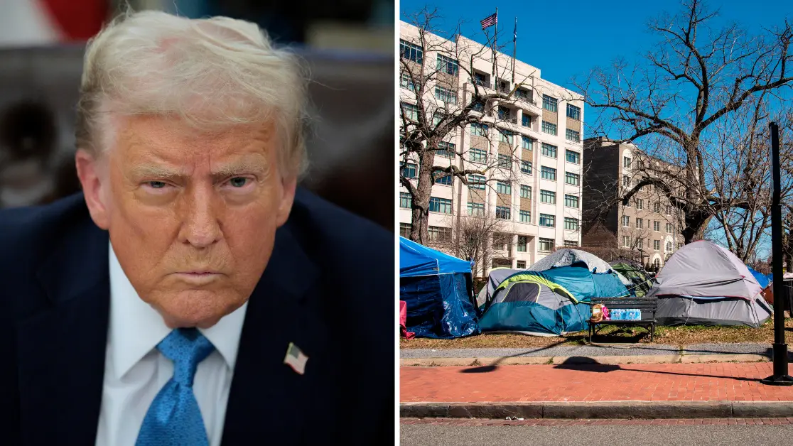 Donald Trump orders all homeless people to leave DC 'immediately' with ominous threat
