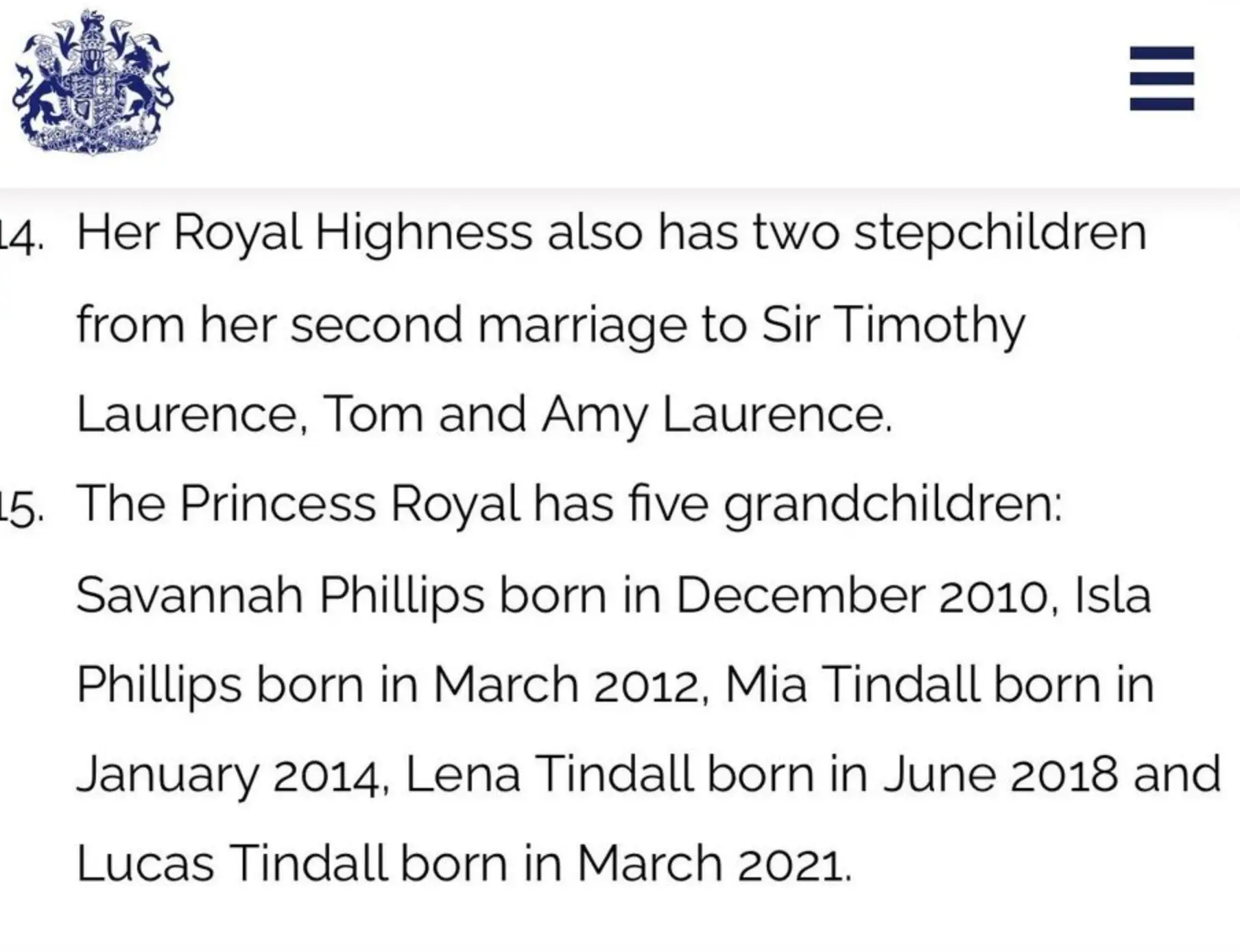 The Royal Family shared a list of 75 facts with an apparent blunder, in a now-deleted post (X/Gerts Royals)