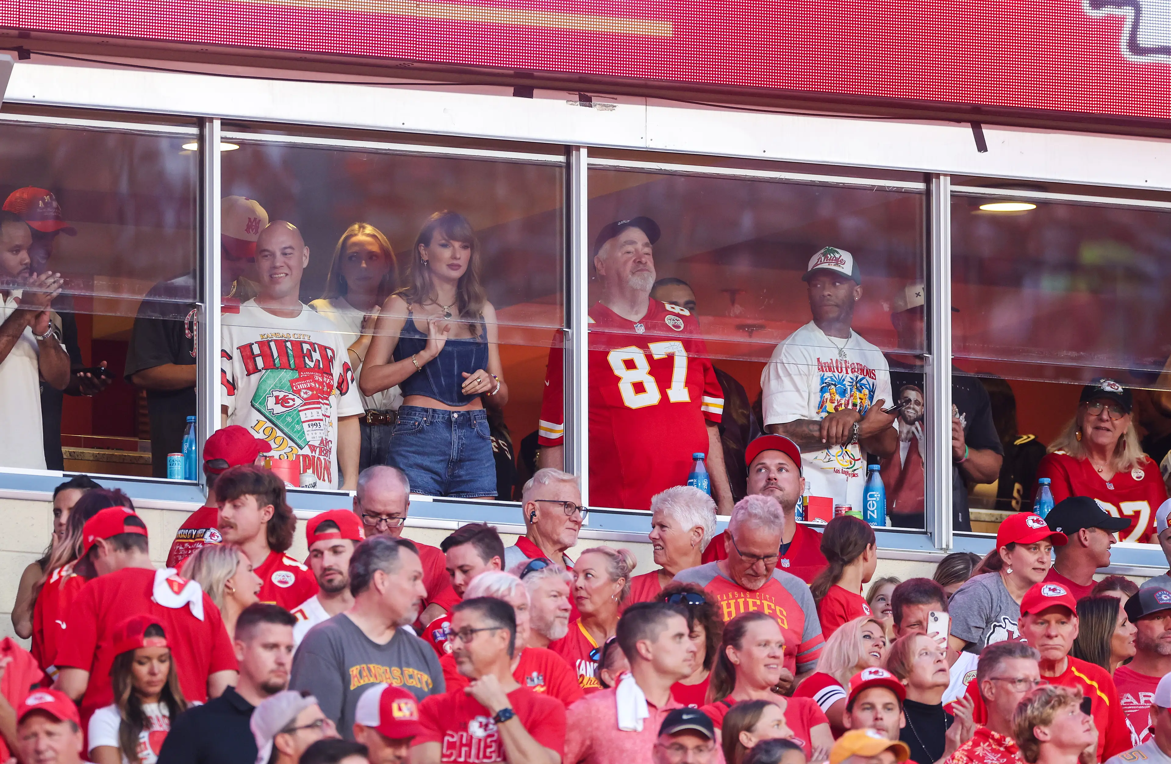 Taylor Swift attended the Kansas City Chiefs' first game of the 2024/25 season (Christian Petersen/Getty Images)
