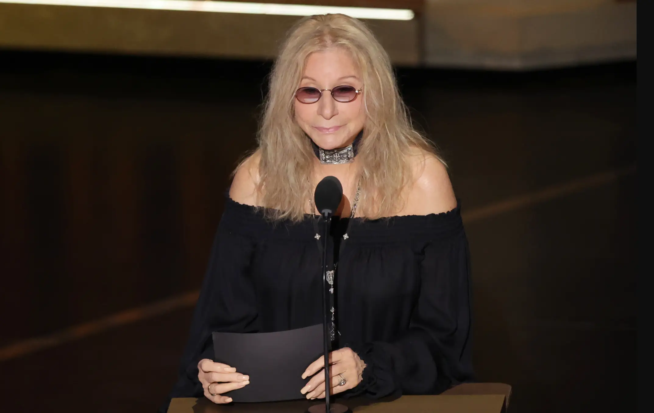 Barbara Streisand performed a touching tribute for her The Way We Were co-star Robert Redford at the Oscars on Sunday (Rich Polk/Penske Media via Getty Images)
