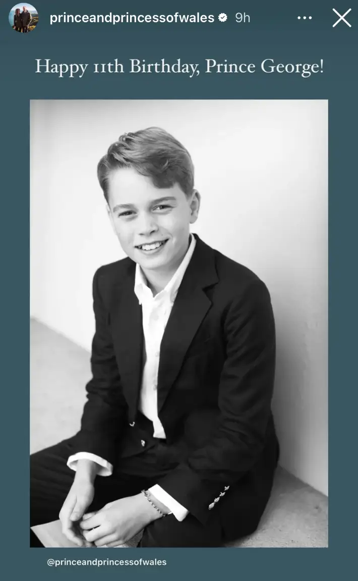 Prince George turned 11 earlier this week. (Instagram/@theprinceandprincessofwales)