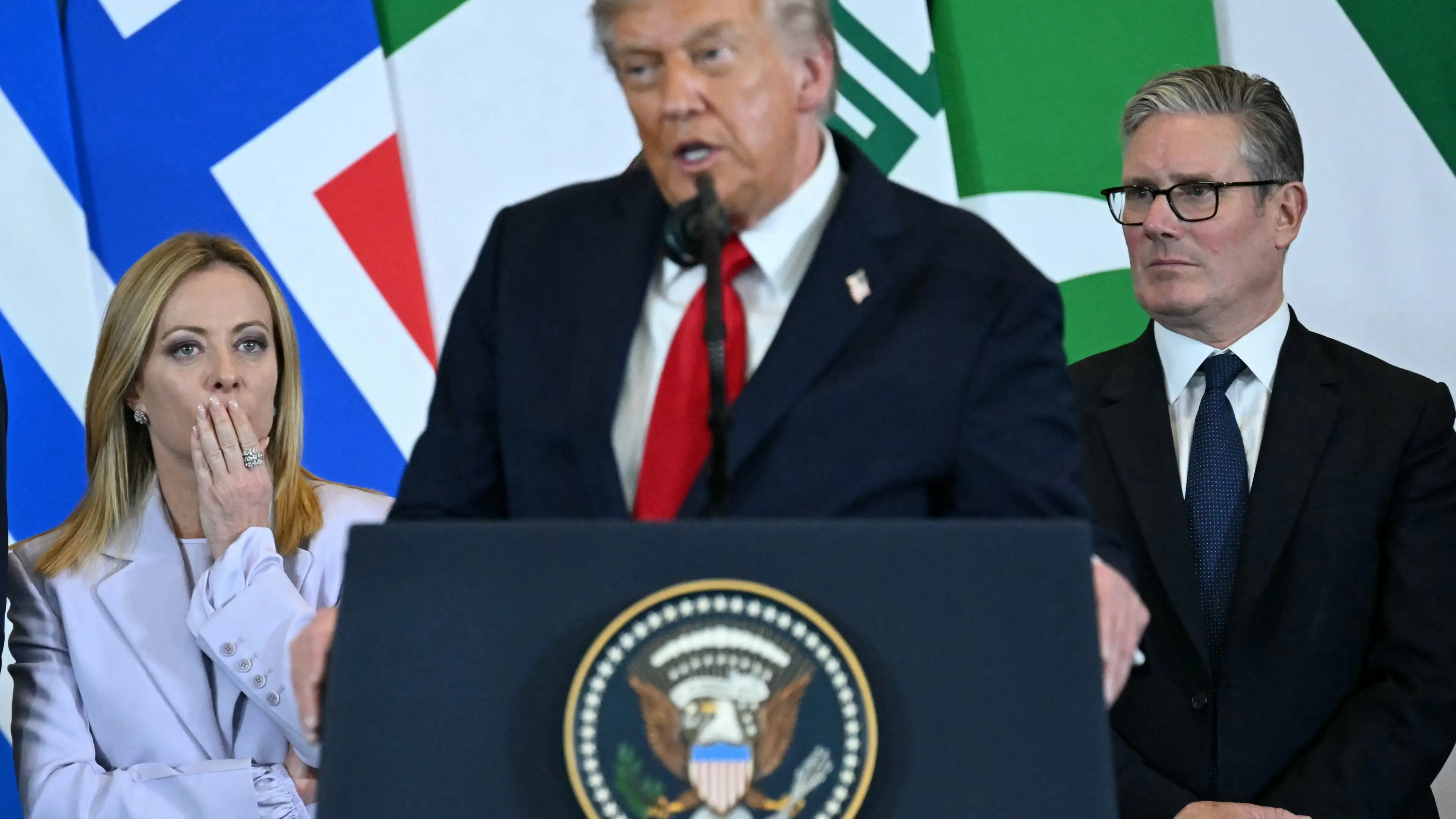 Donald Trump's 'disgusting' remark about Italian PM's appearance sparks fury as her awkward reaction spotted