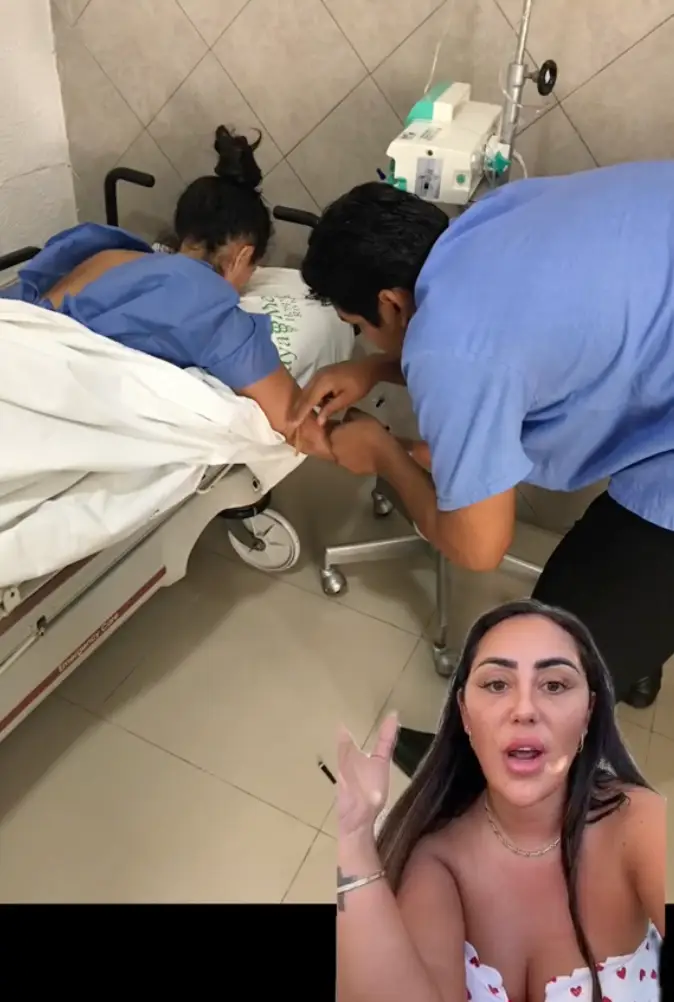 Sophie was forced to go under the knife to drain the abscess.