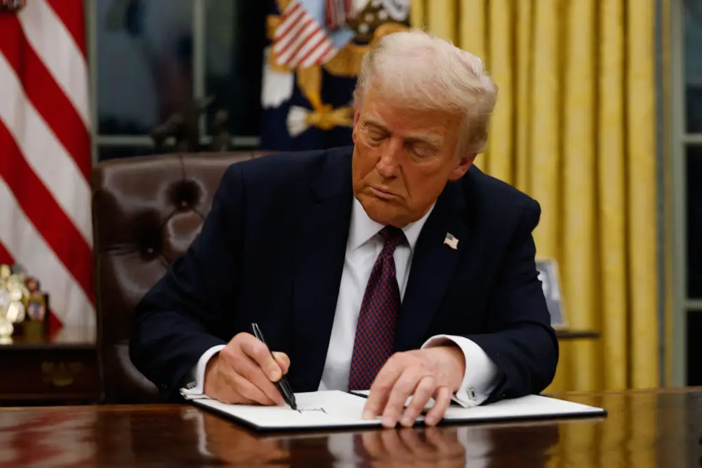 Trump signed off a number of executive orders in January (Anna Moneymaker/Getty Images)