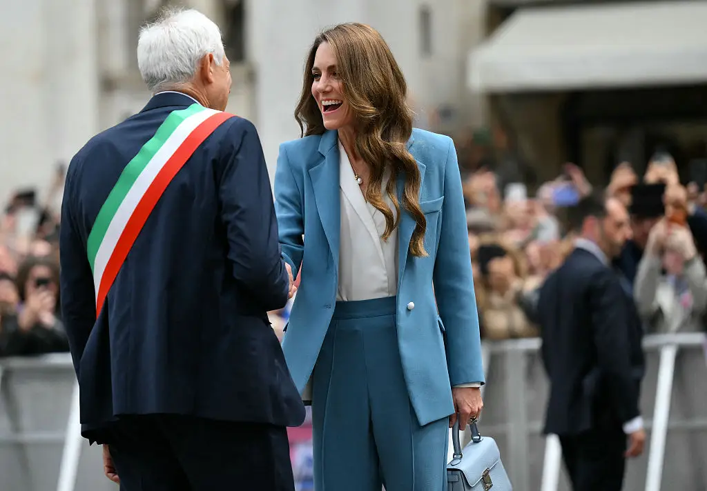 The Italy trip marks Kate's first time travelling overseas since her cancer diagnosis (MARCO BERTORELLO / Contributor / Getty Images)