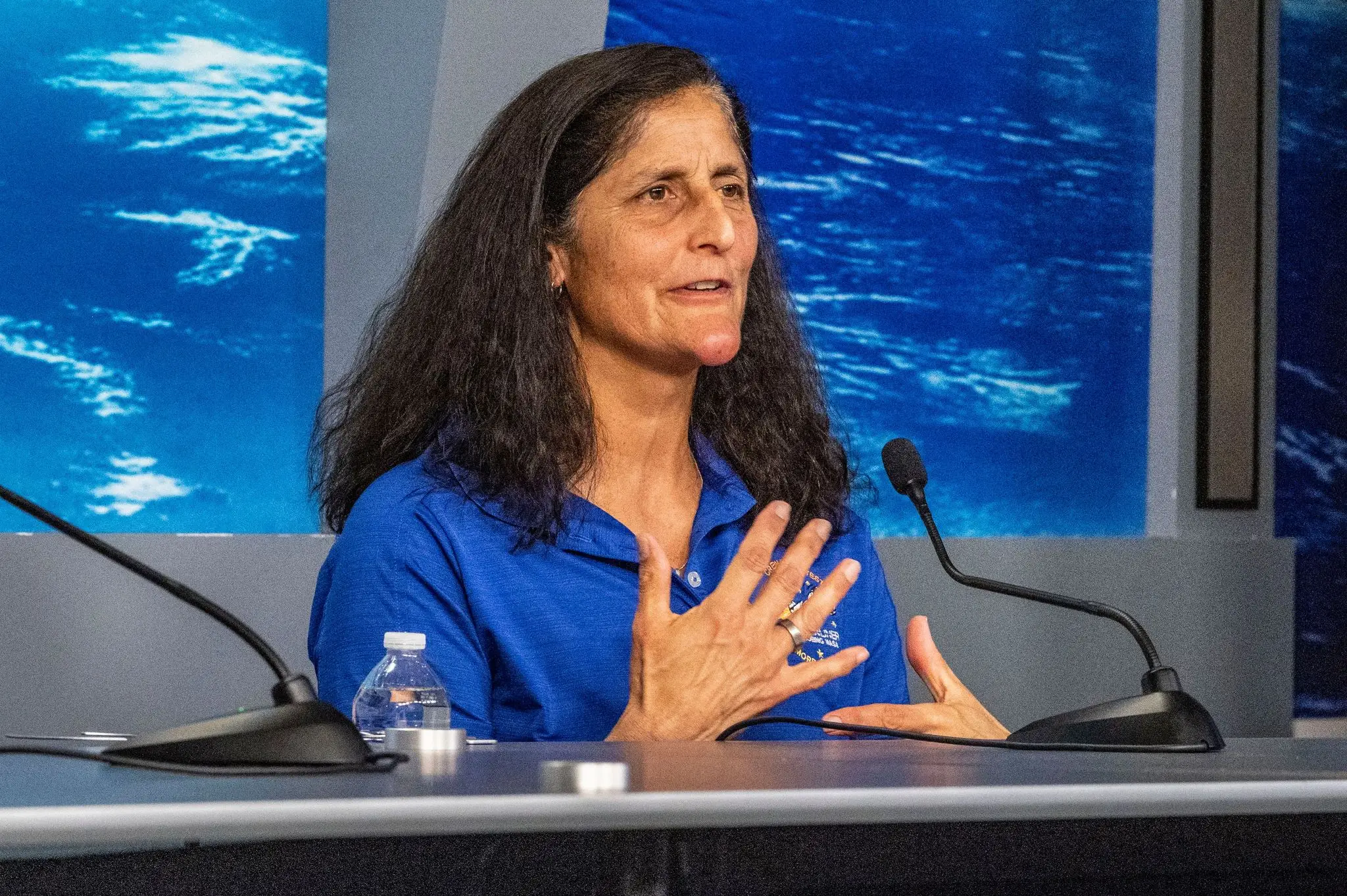 Sunita 'Suni' Williams has been on the International Space Station since June (Kirk Sides/Houston Chronicle via Getty Images)
