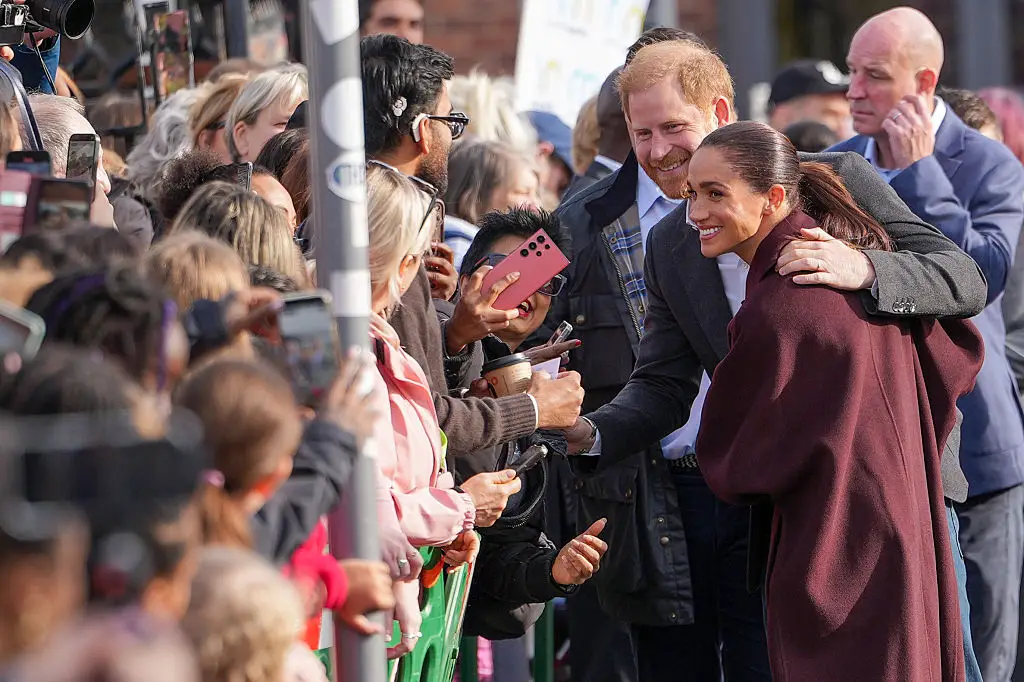 The Duke and Duchess of Sussex received a warm welcome (Christopher Furlong/Getty Images)