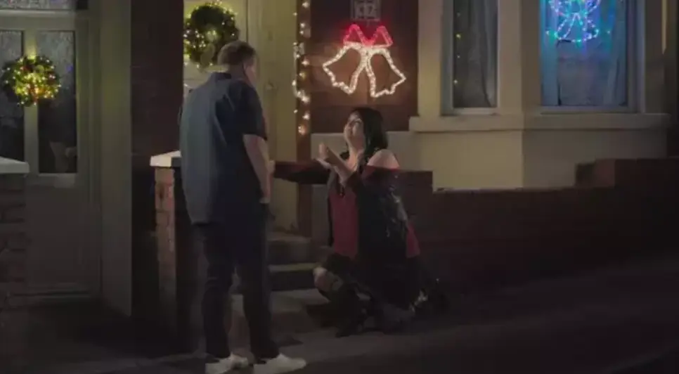 Will viewers finally find out how Smithy responded to Nessa's proposal? (BBC)