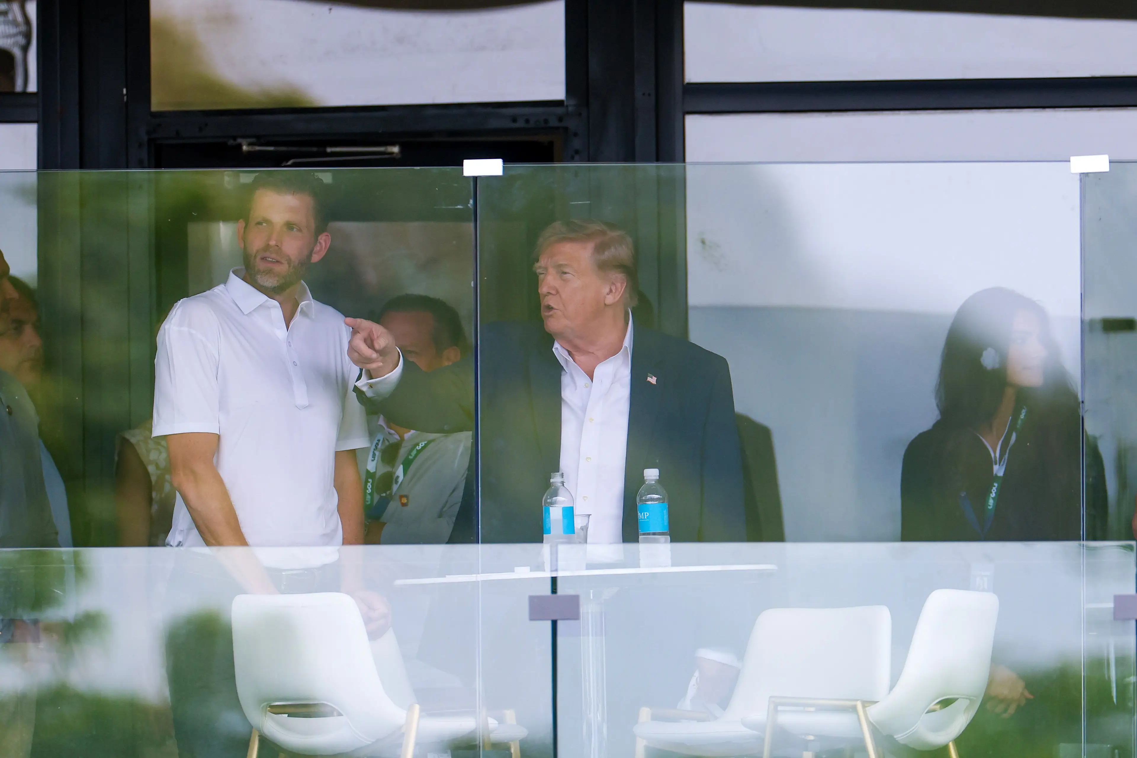 The US President attended the LIV Golf tournament at Trump National Golf Club in Virginia (Tasos Katopodis/Getty Images)