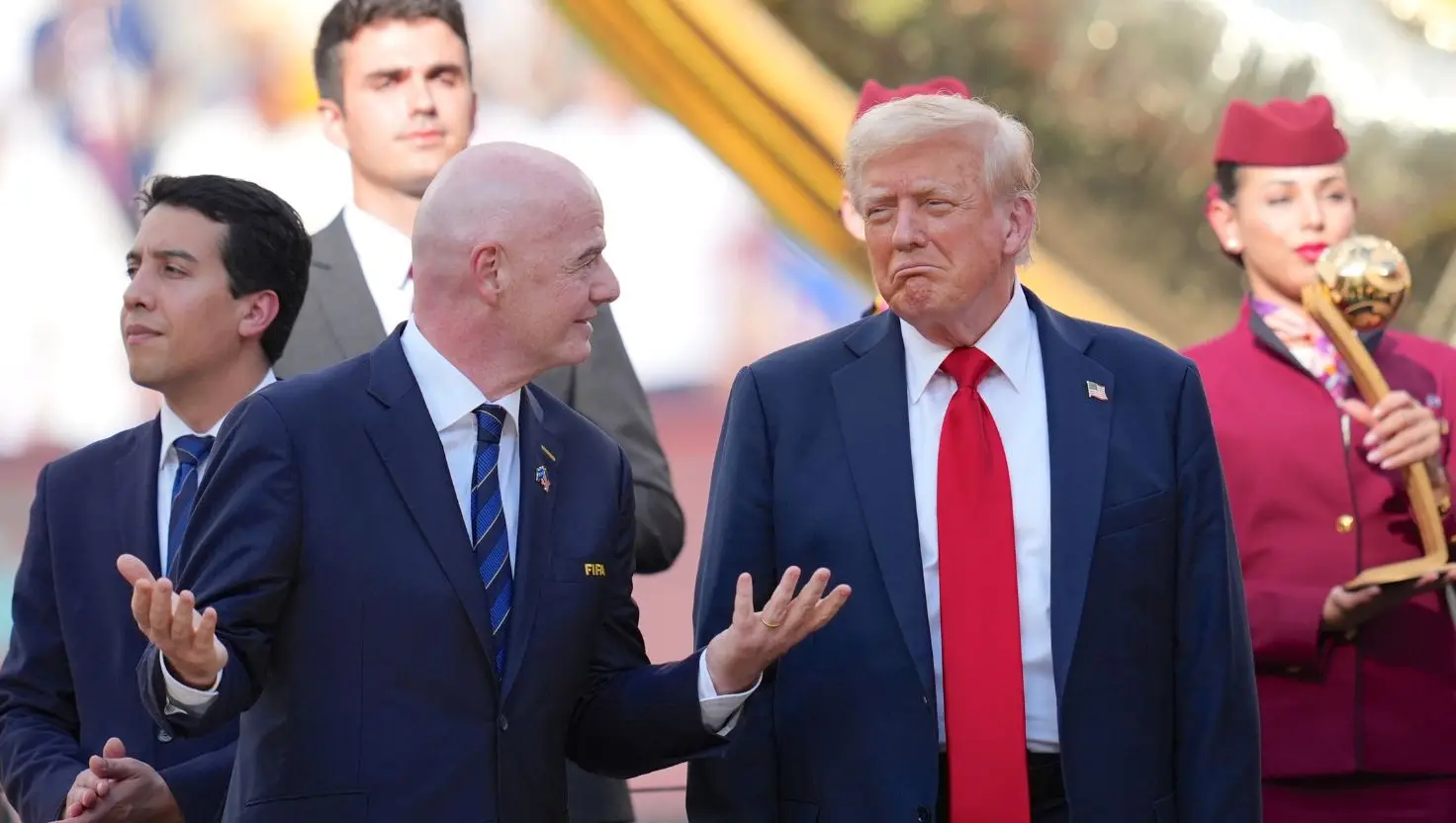 Donald Trump's actions at the Men's FIFA Club World Cup have divided the internet (Selcuk Acar/Anadolu via Getty Images)