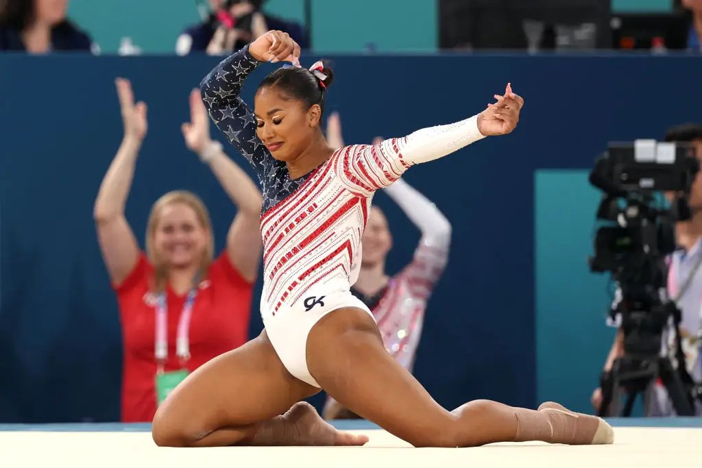 Jordan Chiles gave her set everything she had. (Jamie Squire/Getty Images)