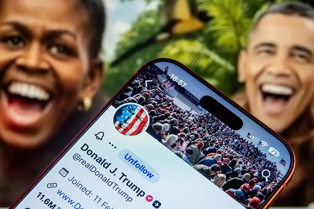 Trump previously defended the upload despite widespread criticism online (Matt Cardy/Contributor/Getty Images)
