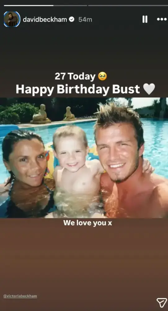 It comes after Brooklyn's parents wished him a happy 27th birthday on Instagram (Instagram/davidbeckham)