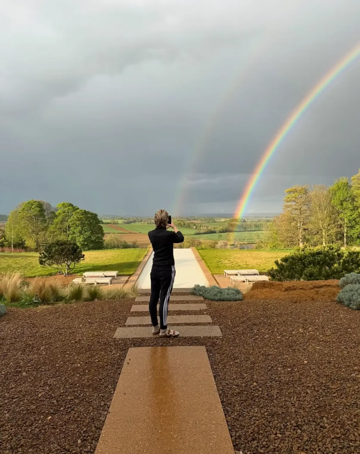 The couple moved to the Cotswolds in November (Instagram/@ellendegeneres)
