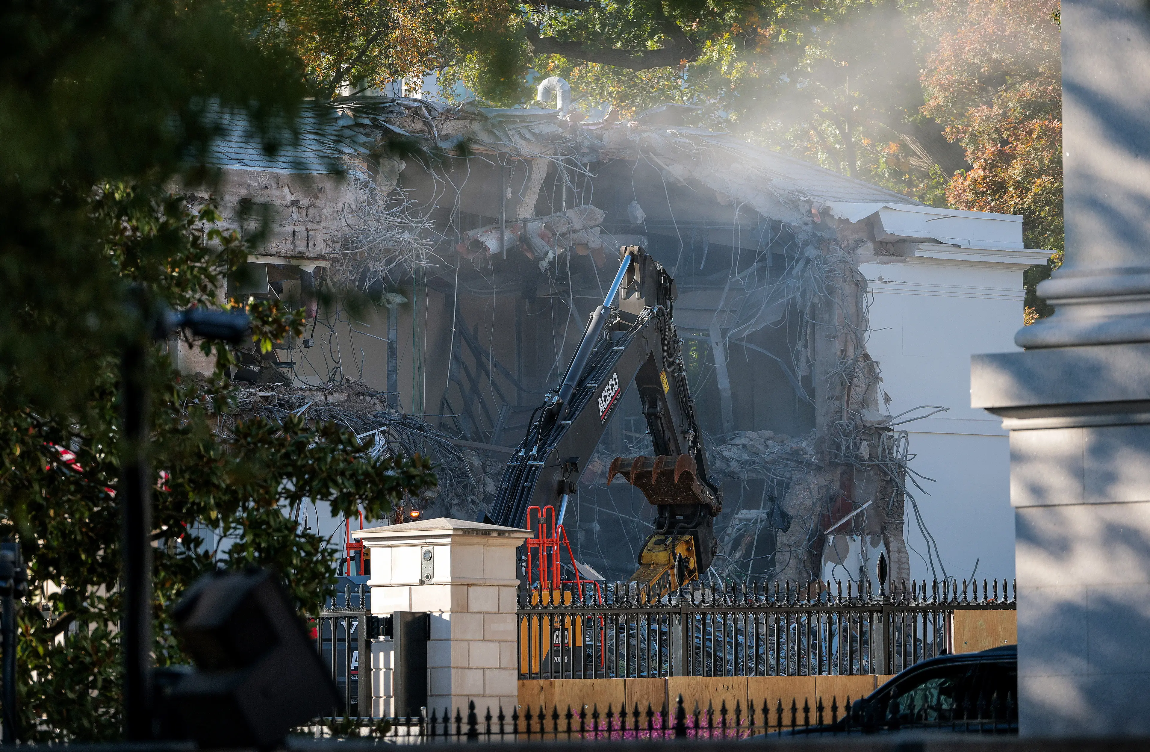 It was revealed last week that the entire East Wing would be torn down to make way for the ballroom (Kevin Dietsch/Getty Images)