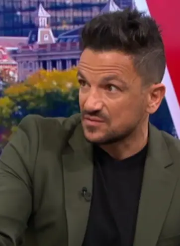 Peter Andre was quick to correct Kate Garraway (ITV)
