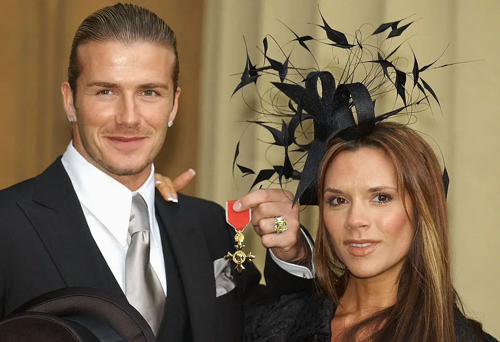Beckham received an OBE from the Queen in 2003 for his services to football (Getty Images / Pool / Getty Images)