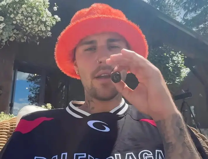 Bieber shared a video saying 'Man, oh man' while he smoked a cigar to his Instagram Stories (Instagram/@lilbieber)