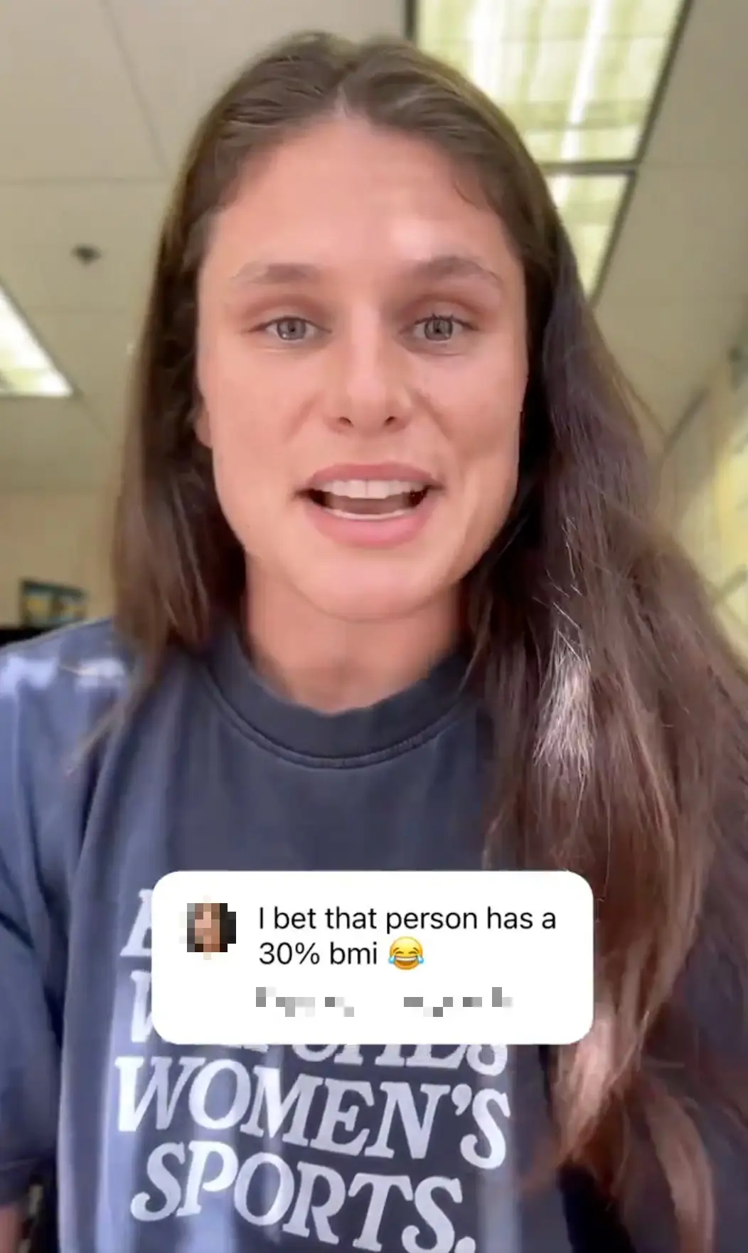 Ilona explained how BMI (body mass index) 'really isn't helpful for athletes'. (TikTok/@ilonamaher)