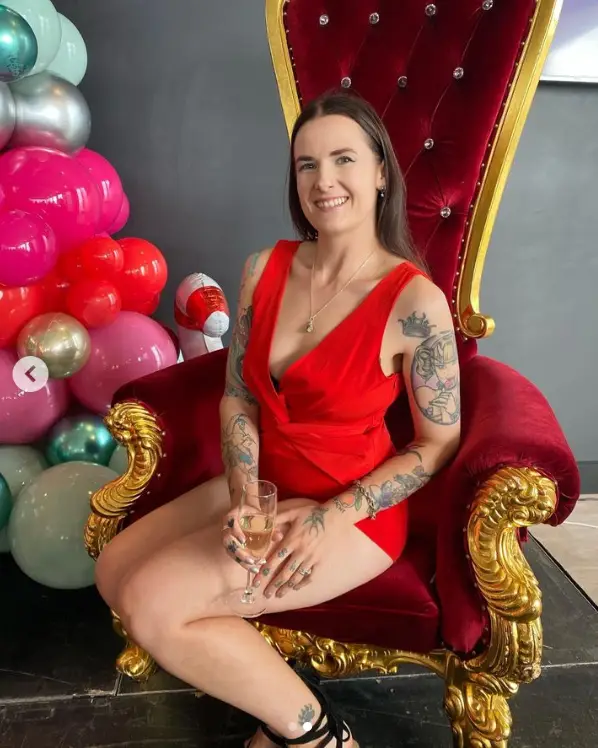 The mum spoke about drinking while breastfeeding.