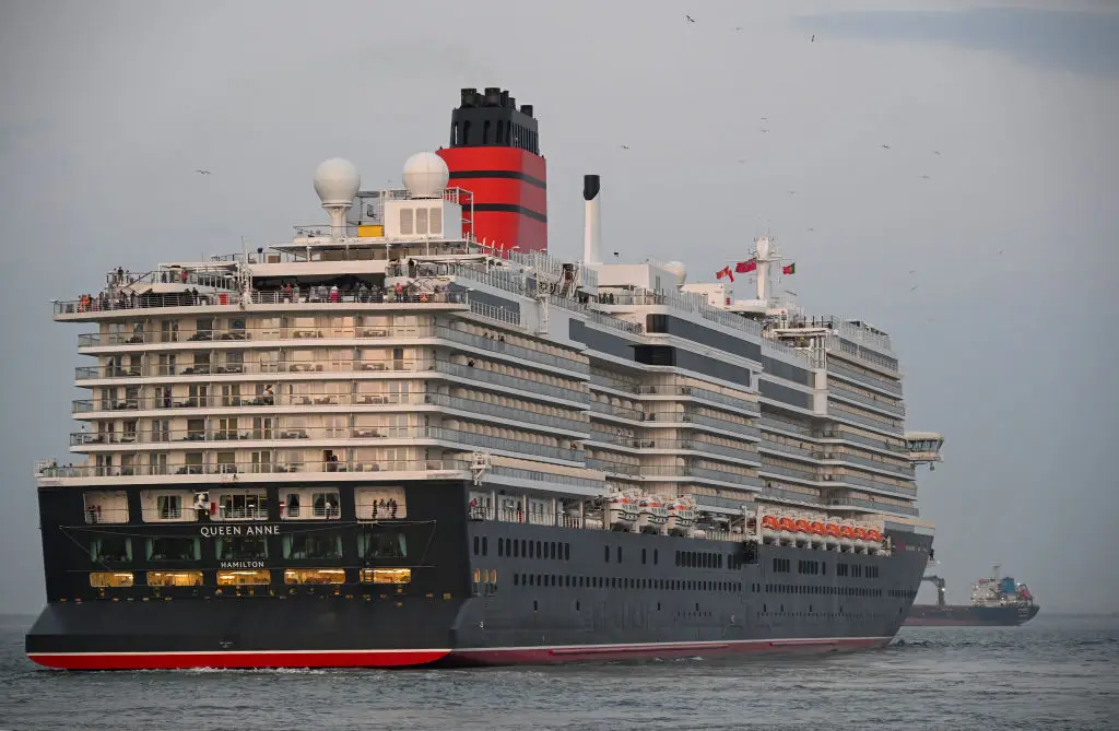 Cunard Cruise Line's Queen Anne ship issued an expected warning during its 111-day world voyage (Horacio Villalobos / Contributor / Getty Images)