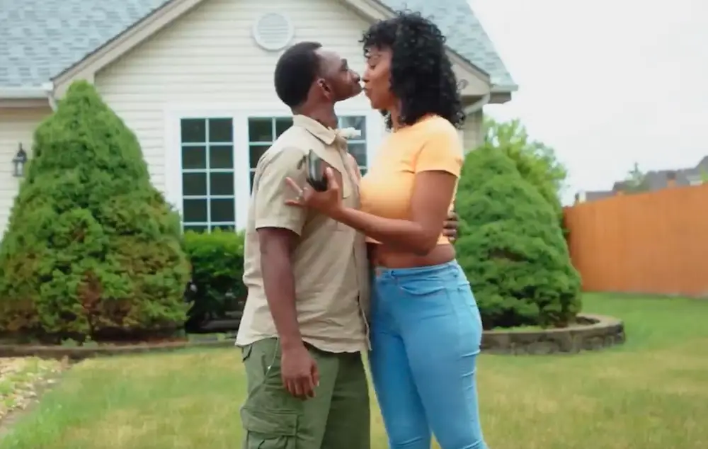 The happy couple don't let the negativity from others get them down.