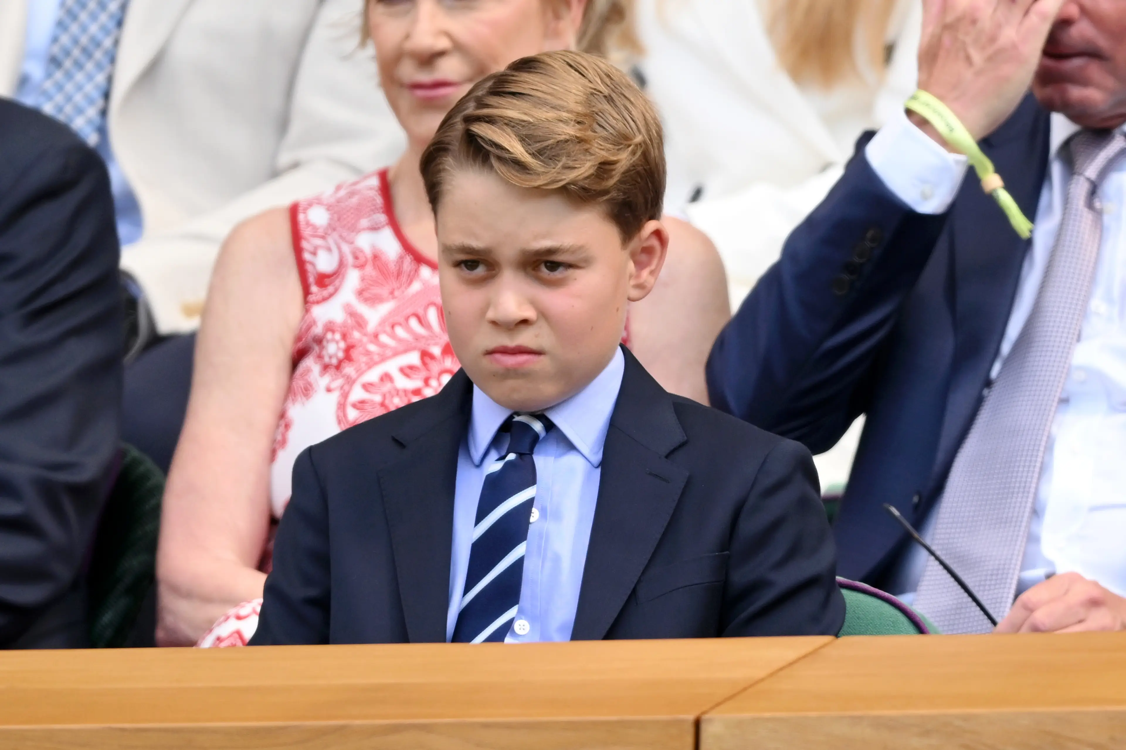 Royal family fans have made an interesting point about Prince George's attire at Wimbledon (Karwai Tang/WireImage)