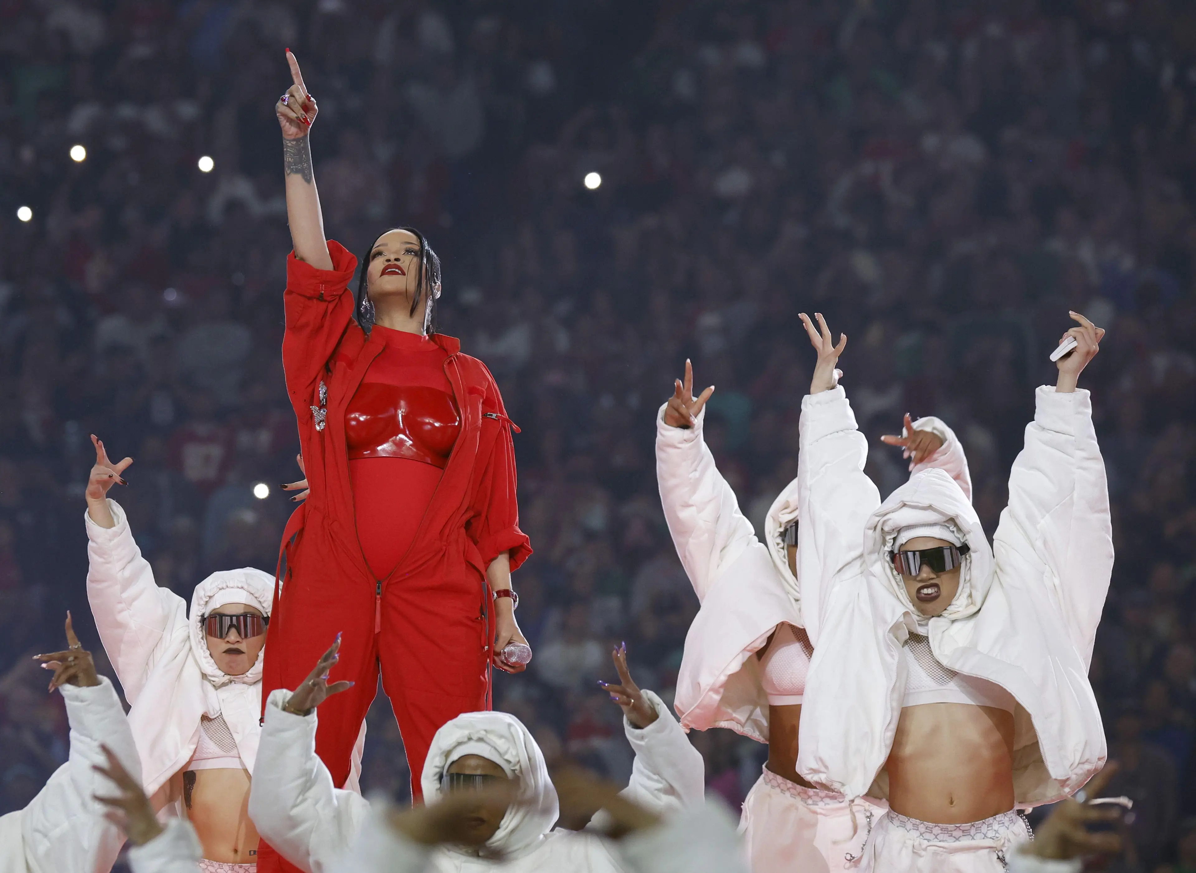 Rihanna has been heaped with praise for her performance.