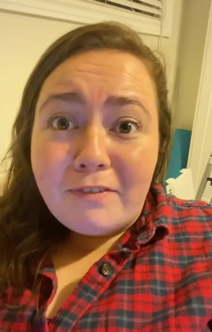 The woman explained she was shocked by the message (