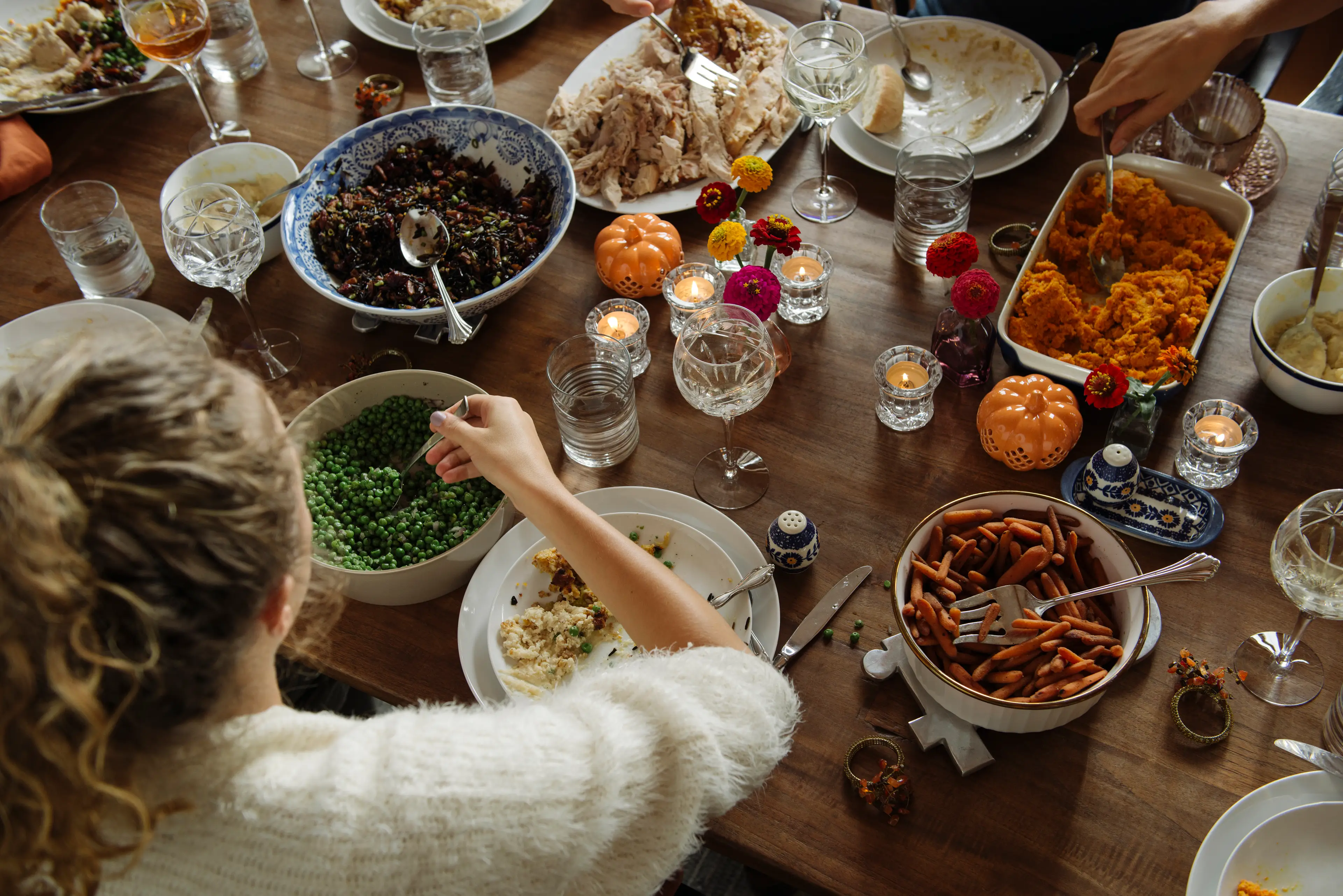 They recommend practising moderation and focussing on festive foods that are high in protein and fibre (Getty Stock Images)