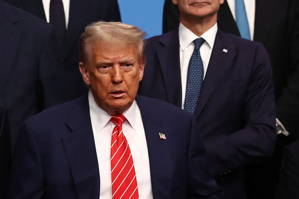 President Donald Trump is never far from the headlines and conspiracy theories (Jakub Porzycki/NurPhoto via Getty Images)