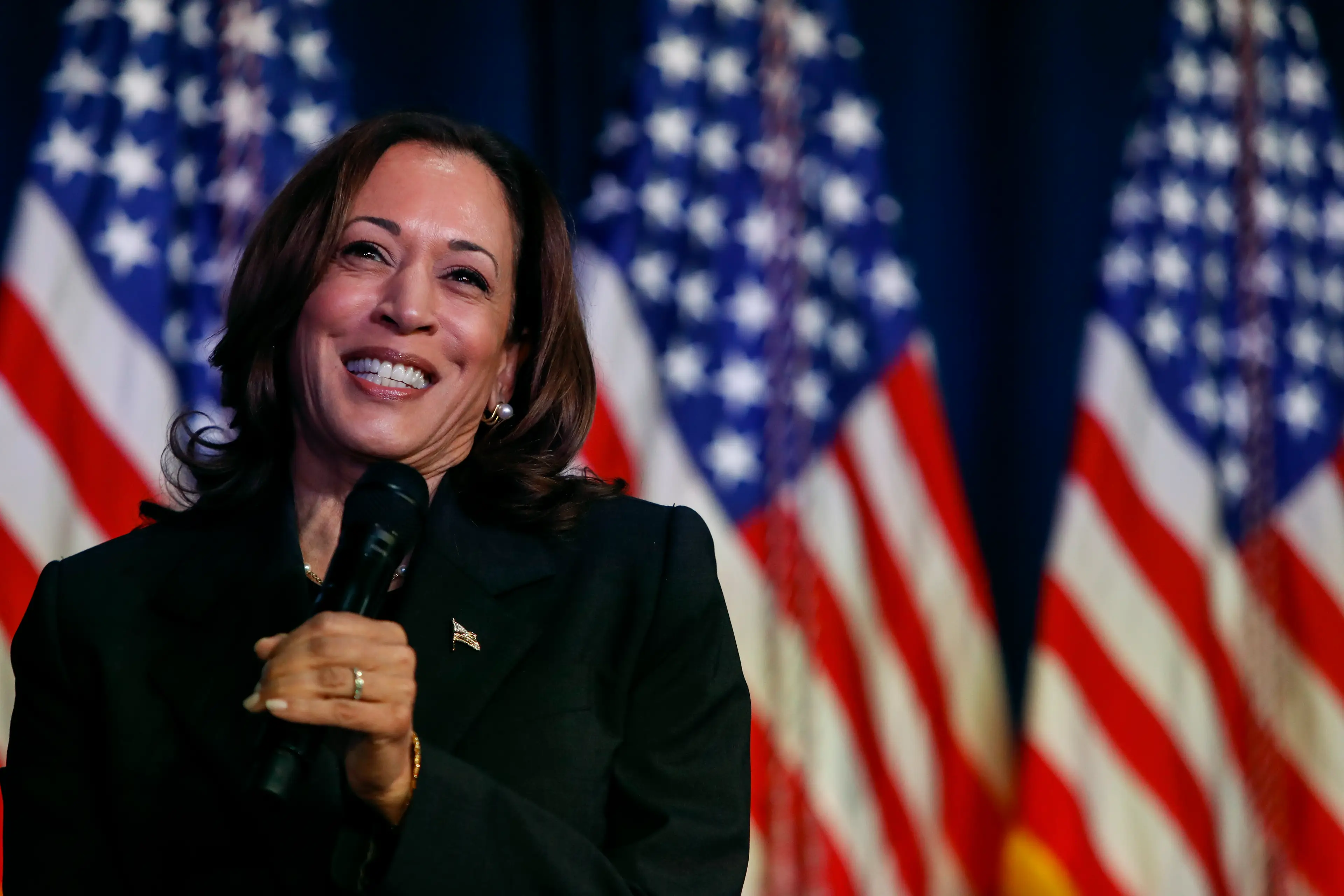 Kamala Harris appeared on The Late Show and made a security confession (Chris duMond/Getty Images)