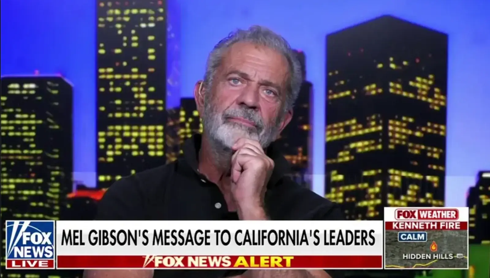 Mel Gibson himself dubbed the LA wildfires conspiracy 'insane' (Fox)