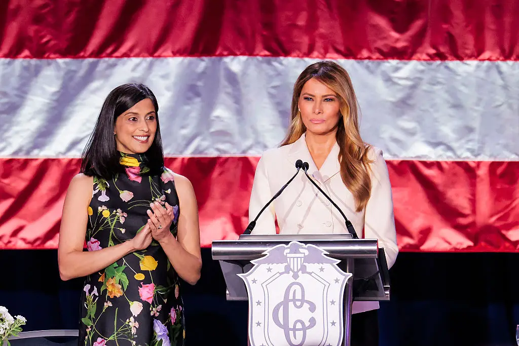 Melania Trump and Usha Vance attend the 113th annual First Lady's Luncheon (Heather Diehl/Getty Images)