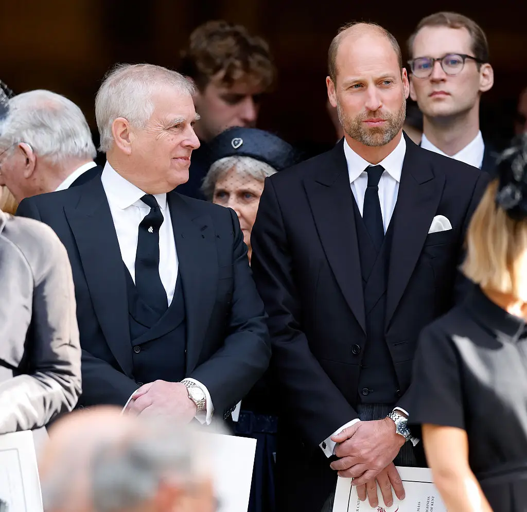 Prince William and Prince Andrew both attended the Duchess of Kent's funeral (Max Mumby/Indigo)