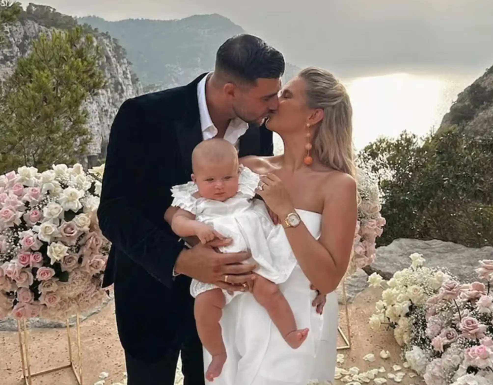 The couple got engaged in Ibiza (Instagram/@mollymae)