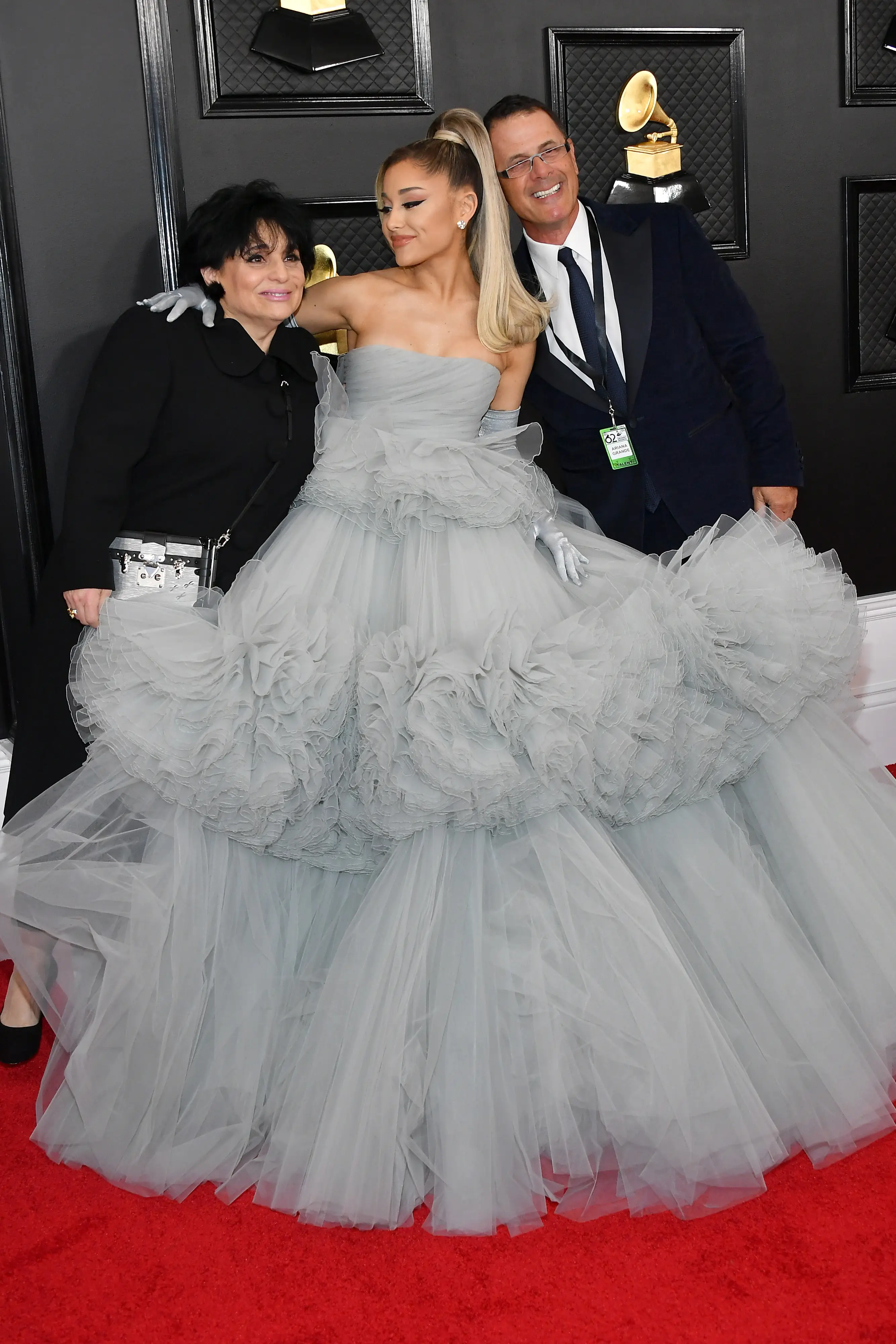 Ariana and her parents, Joan Grande and Edward Butera (Amy Sussman/Getty Images)