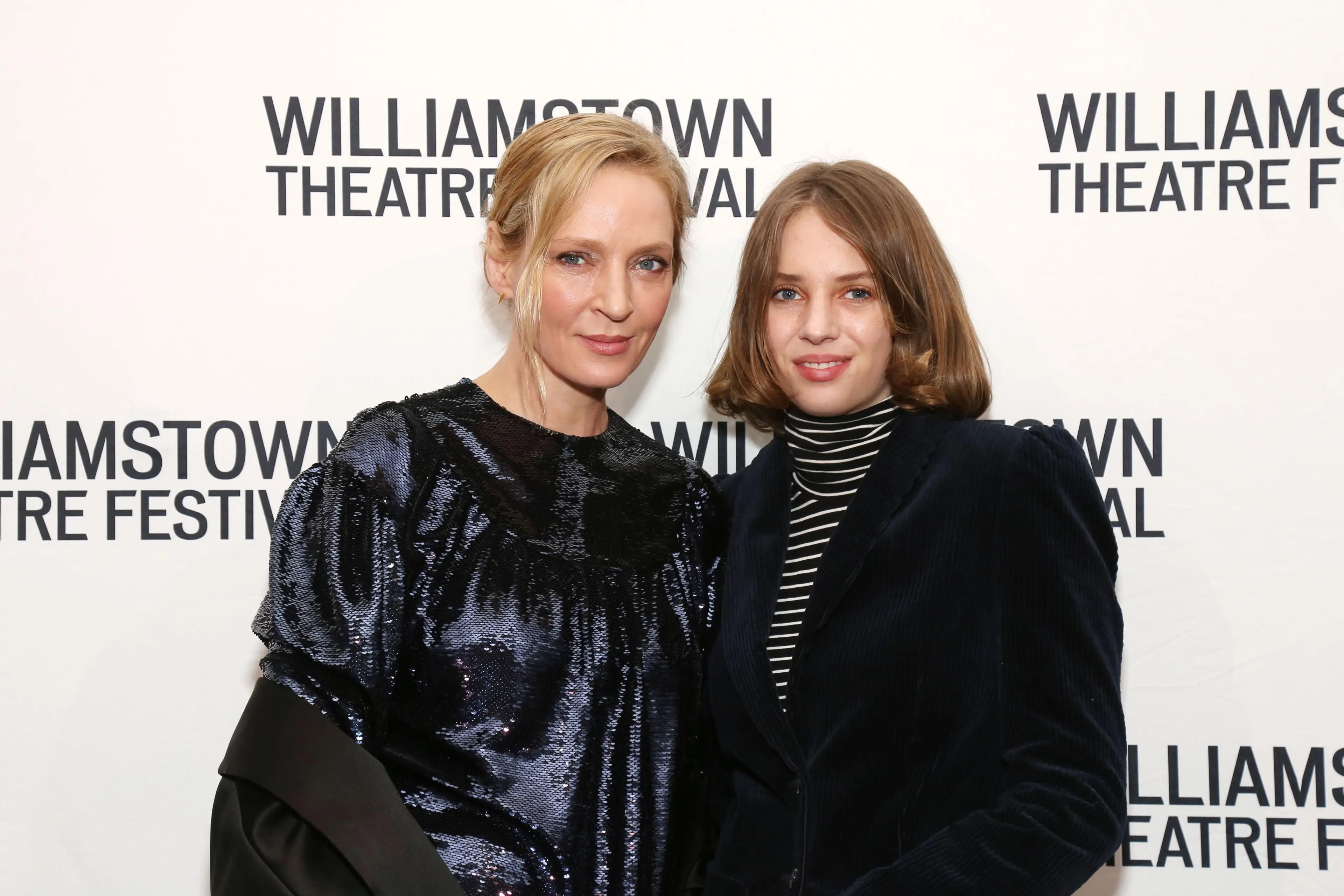 Maya and her mum Uma Thurman.