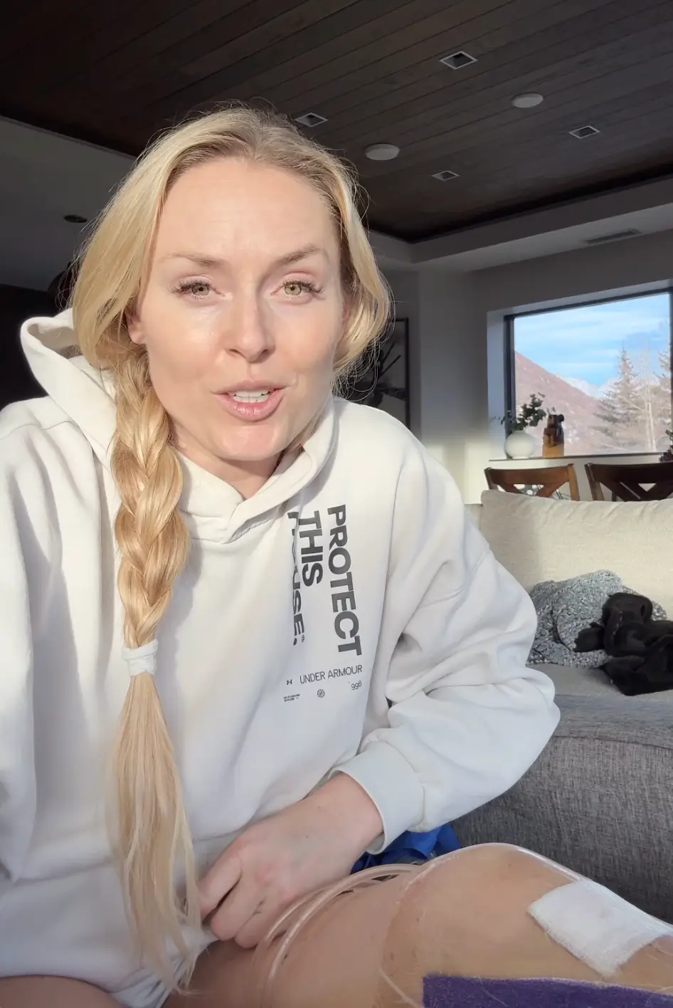 Lindsey Vonn has revealed that she almost lost her leg following her Olympic crash (Instagram/lindseyvonn)