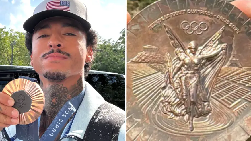 Paris Olympics slammed after athlete shows shocking quality of bronze medal a week after winning it