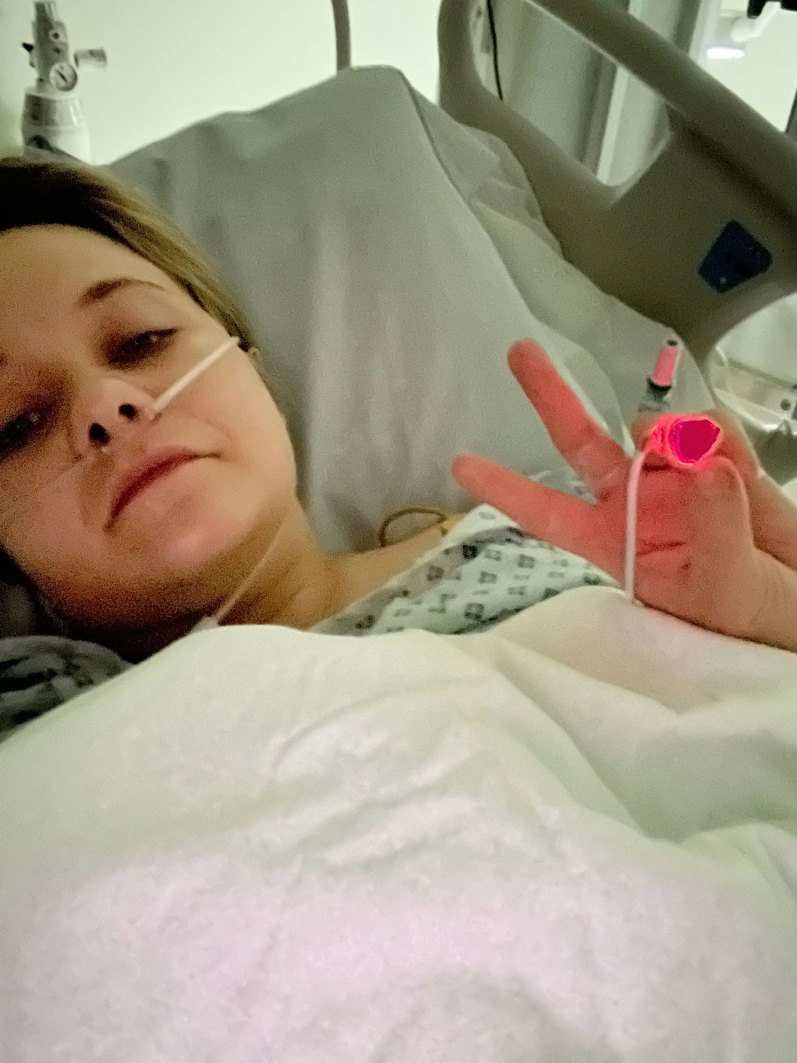 Laura has been left struggling to walk.