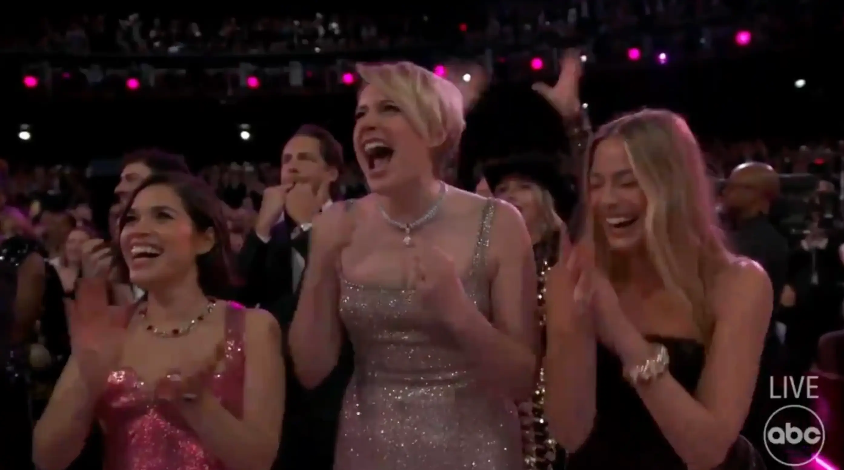 The trio absolutely loved the performance.