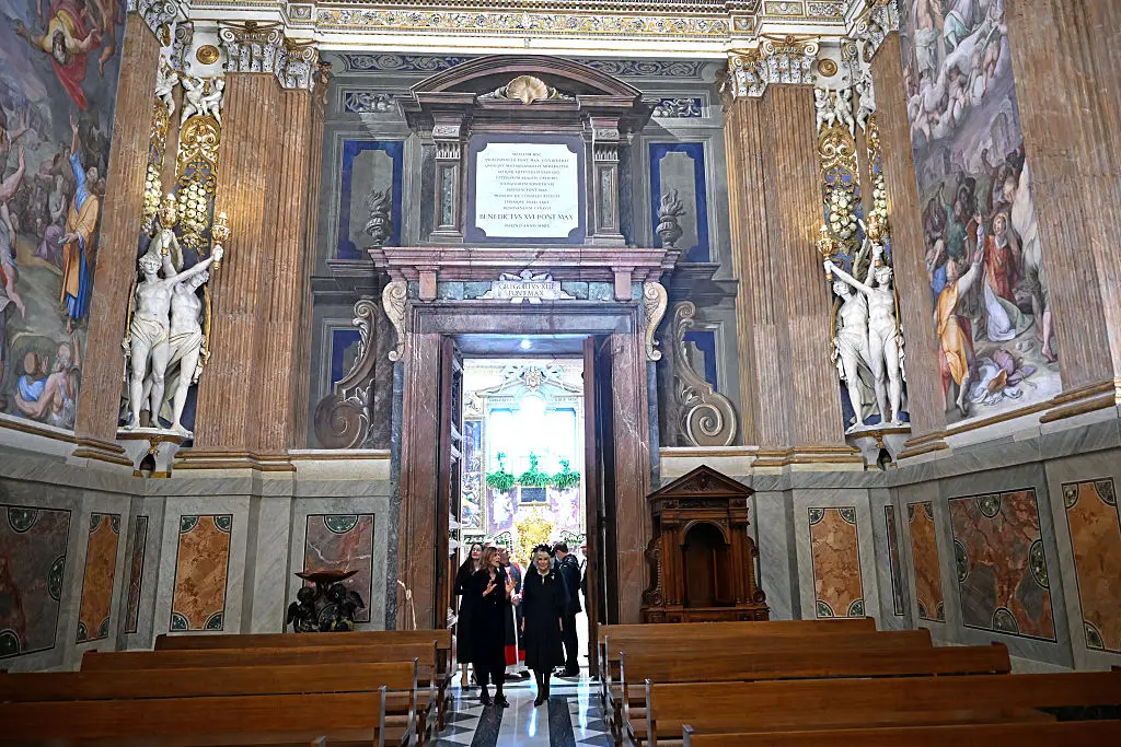 The important moment took place in the Sistine Chapel (Pool /Getty Images)