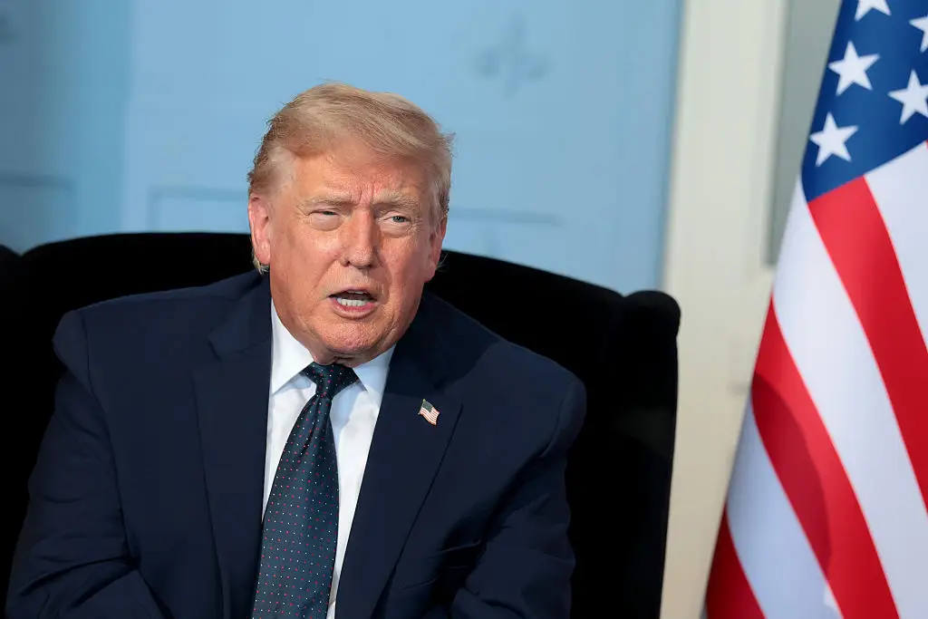 US President Donald Trump opened up about the first time he met Egypt's President in a recent press conference (Anna Moneymaker / Staff / Getty Images)