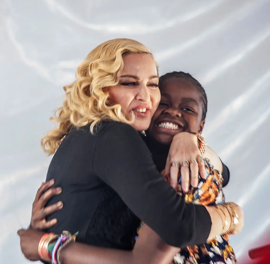 Madonna and Mercy James (AFP Contributor / Contributor / Getty Images)