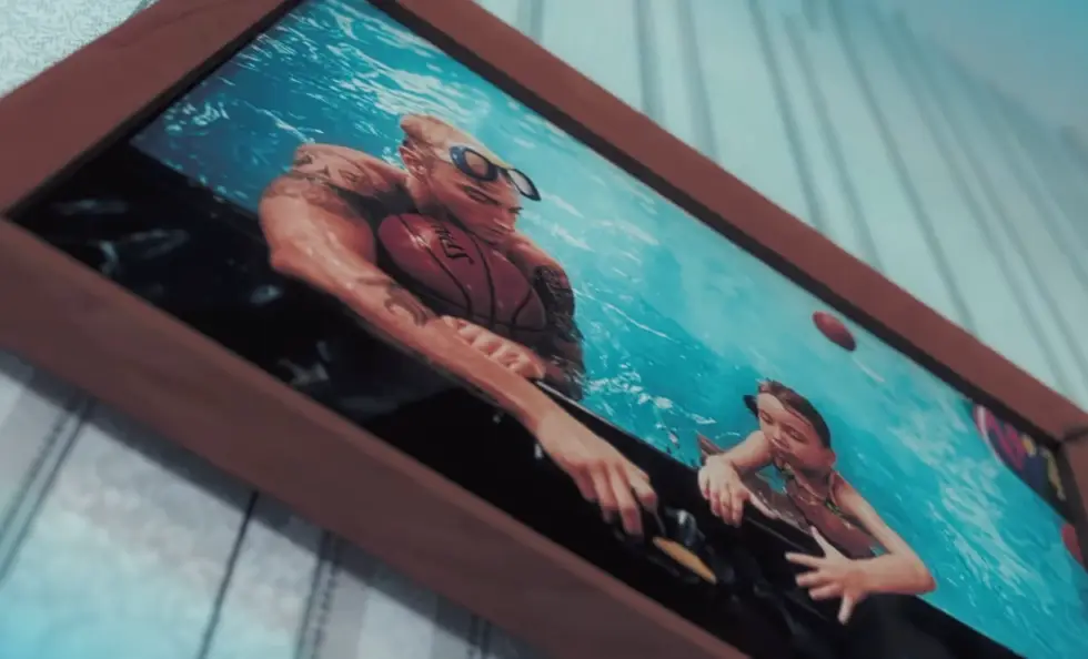 The video contains images of Hailie as a child (Shady Records)