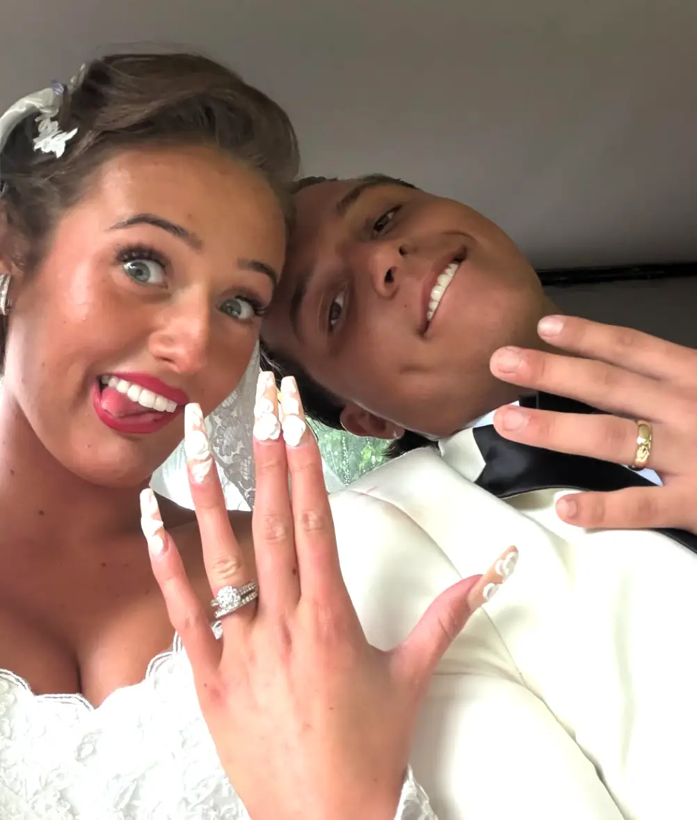Venezuela and Noah tied the knot over the weekend in an Isle of Man ceremony (Instagram/@venezuelaprice)