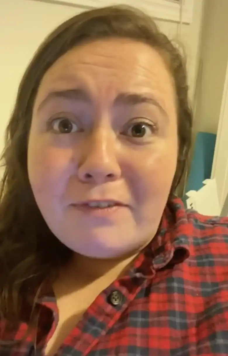 The woman explained she was shocked by the message (